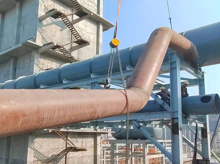 广西钢厂煤气管道制作安装